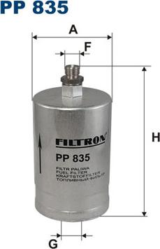 Filtron PP835 - Filtro carburante autozon.pro