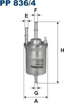 Filtron PP836/4 - Filtro carburante autozon.pro