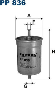 Filtron PP836 - Filtro carburante autozon.pro