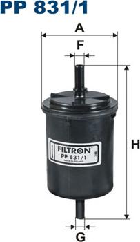 Filtron PP831/1 - Filtro carburante autozon.pro