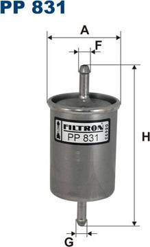 Filtron PP831 - Filtro carburante autozon.pro