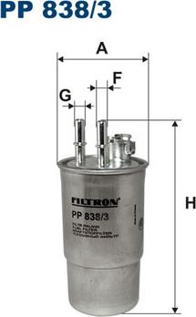 Filtron PP838/3 - Filtro carburante autozon.pro