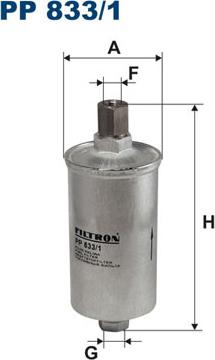 Filtron PP833/1 - Filtro carburante autozon.pro