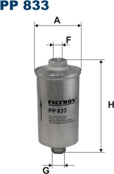 Filtron PP833 - Filtro carburante autozon.pro