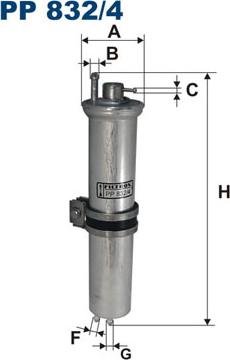 Filtron PP832/4 - Filtro carburante autozon.pro