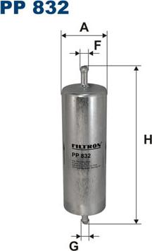 Filtron PP832 - Filtro carburante autozon.pro