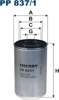 Filtron PP837/1 - Filtro carburante autozon.pro