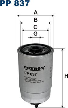 Filtron PP837 - Filtro carburante autozon.pro