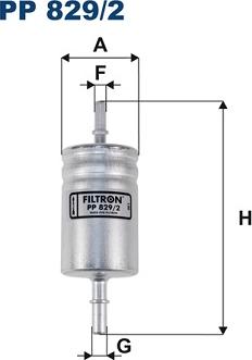 Filtron PP 829/2 - Filtro carburante autozon.pro