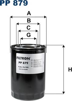 Filtron PP879 - Filtro carburante autozon.pro