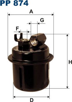 Filtron PP874 - Filtro carburante autozon.pro