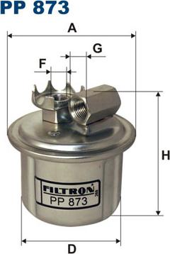 Filtron PP873 - Filtro carburante autozon.pro