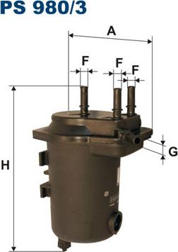 Filtron PS980/3 - Filtro carburante autozon.pro