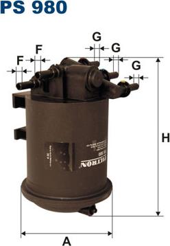 Filtron PS980 - Filtro carburante autozon.pro