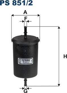 Filtron PS 851/2 - Filtro carburante autozon.pro