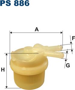 Filtron PS886 - Filtro carburante autozon.pro
