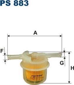 Filtron PS883 - Filtro carburante autozon.pro