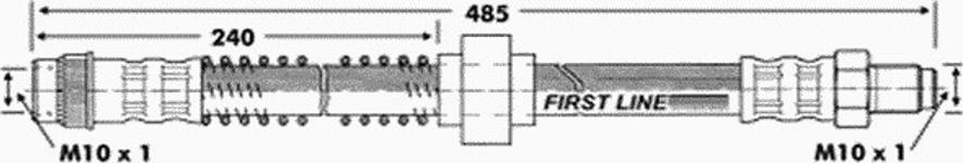 First Line FBH 6769 - Flessibile del freno autozon.pro