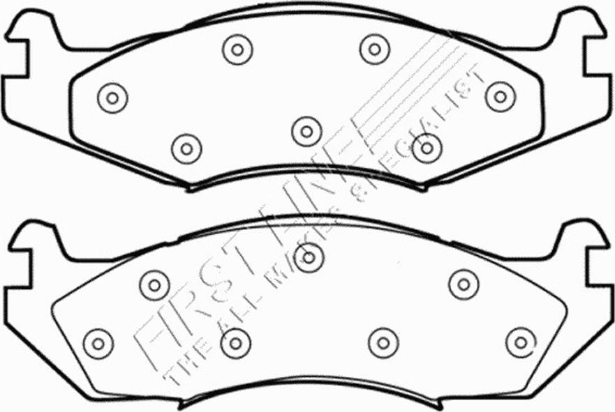 First Line FBP1575 - Kit pastiglie freno, Freno a disco autozon.pro