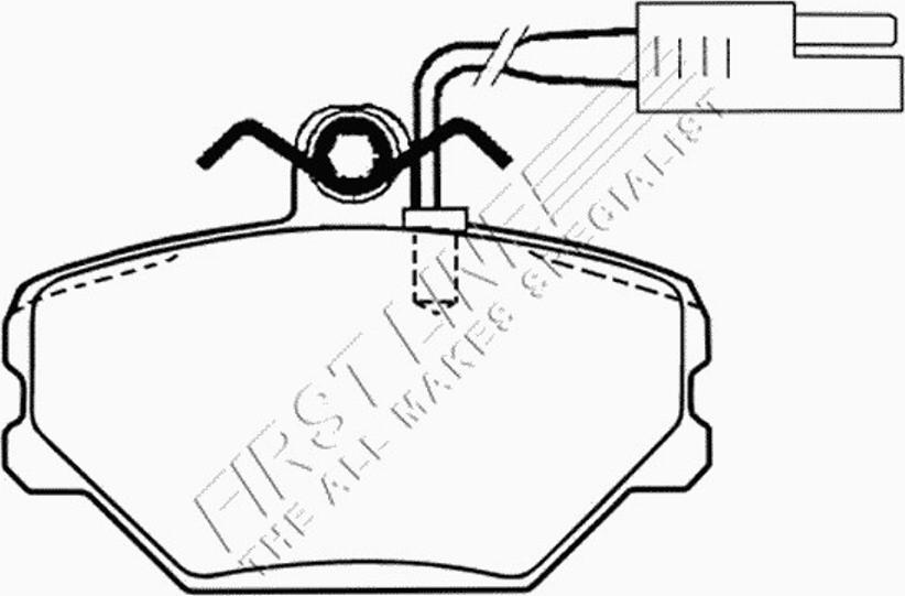 First Line FBP1041 - Kit pastiglie freno, Freno a disco autozon.pro