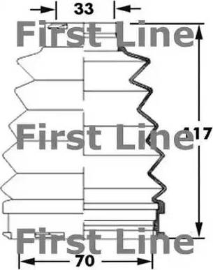 First Line FCB6001 - Cuffia, Semiasse autozon.pro