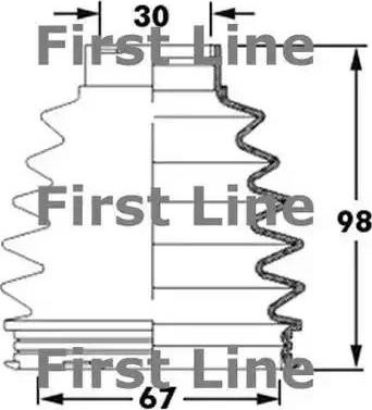 First Line FCB6003 - Cuffia, Semiasse autozon.pro