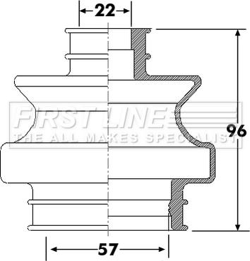 First Line FCB6301 - Cuffia, Semiasse autozon.pro