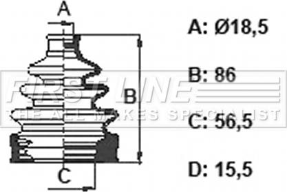 First Line FCB6372 - Cuffia, Semiasse autozon.pro