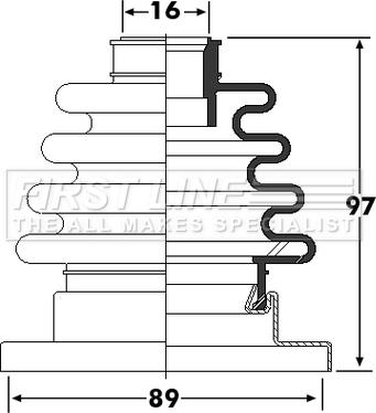 First Line FCB6252 - Cuffia, Semiasse autozon.pro