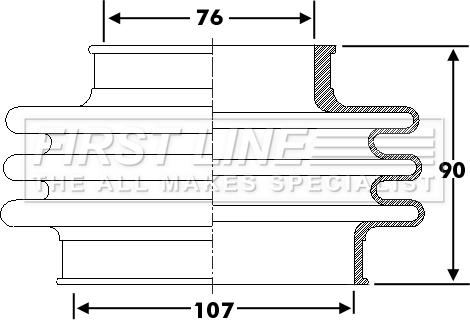 First Line FCB6276 - Cuffia, Semiasse autozon.pro