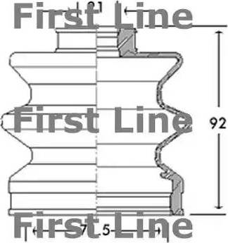 First Line FCB2675 - Cuffia, Semiasse autozon.pro