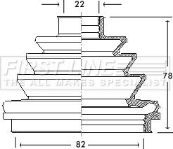 First Line FCB2110 - Cuffia, Semiasse autozon.pro