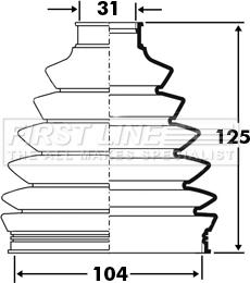 First Line FCB2395 - Cuffia, Semiasse autozon.pro