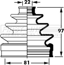 First Line FCB2380 - Cuffia, Semiasse autozon.pro