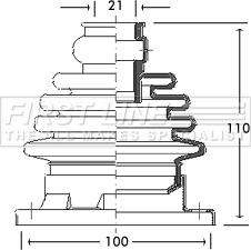 First Line FCB2754 - Cuffia, Semiasse autozon.pro