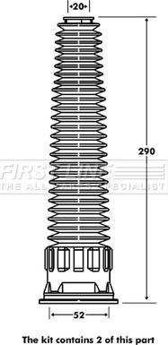 First Line FPK7070 - Parapolvere, Ammortizzatore autozon.pro