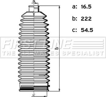 First Line FSG3496 - Kit soffietto, Sterzo autozon.pro