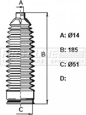 First Line FSG3445 - Kit soffietto, Sterzo autozon.pro