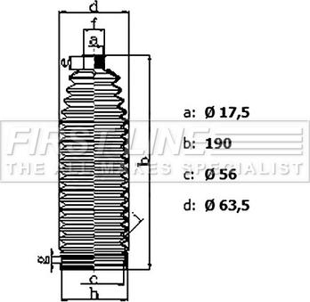 First Line FSG3486 - Kit soffietto, Sterzo autozon.pro