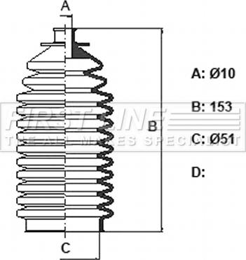 First Line FSG3433 - Kit soffietto, Sterzo autozon.pro