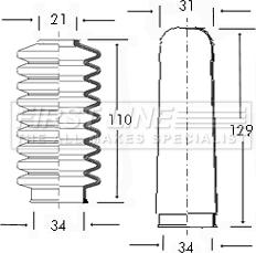 First Line FSG3005 - Kit soffietto, Sterzo autozon.pro