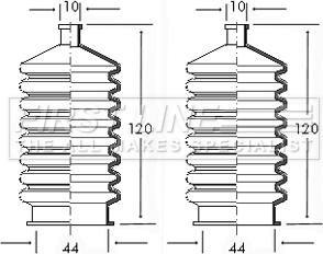 First Line FSG3015 - Kit soffietto, Sterzo autozon.pro