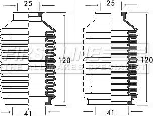 First Line FSG3083 - Kit soffietto, Sterzo autozon.pro