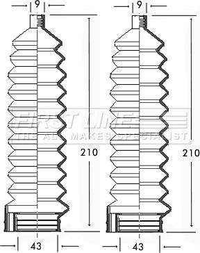 First Line FSG3105 - Kit soffietto, Sterzo autozon.pro