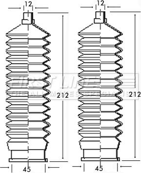 First Line FSG3139 - Kit soffietto, Sterzo autozon.pro