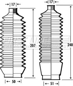 First Line FSG3343 - Kit soffietto, Sterzo autozon.pro