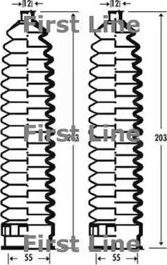 First Line FSG3292 - Kit soffietto, Sterzo autozon.pro