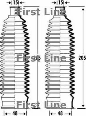 First Line FSG3268 - Kit soffietto, Sterzo autozon.pro