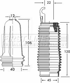 First Line FSG3226 - Kit soffietto, Sterzo autozon.pro