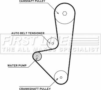 First Line FTW1033 - Pompa acqua + Kit cinghie dentate autozon.pro